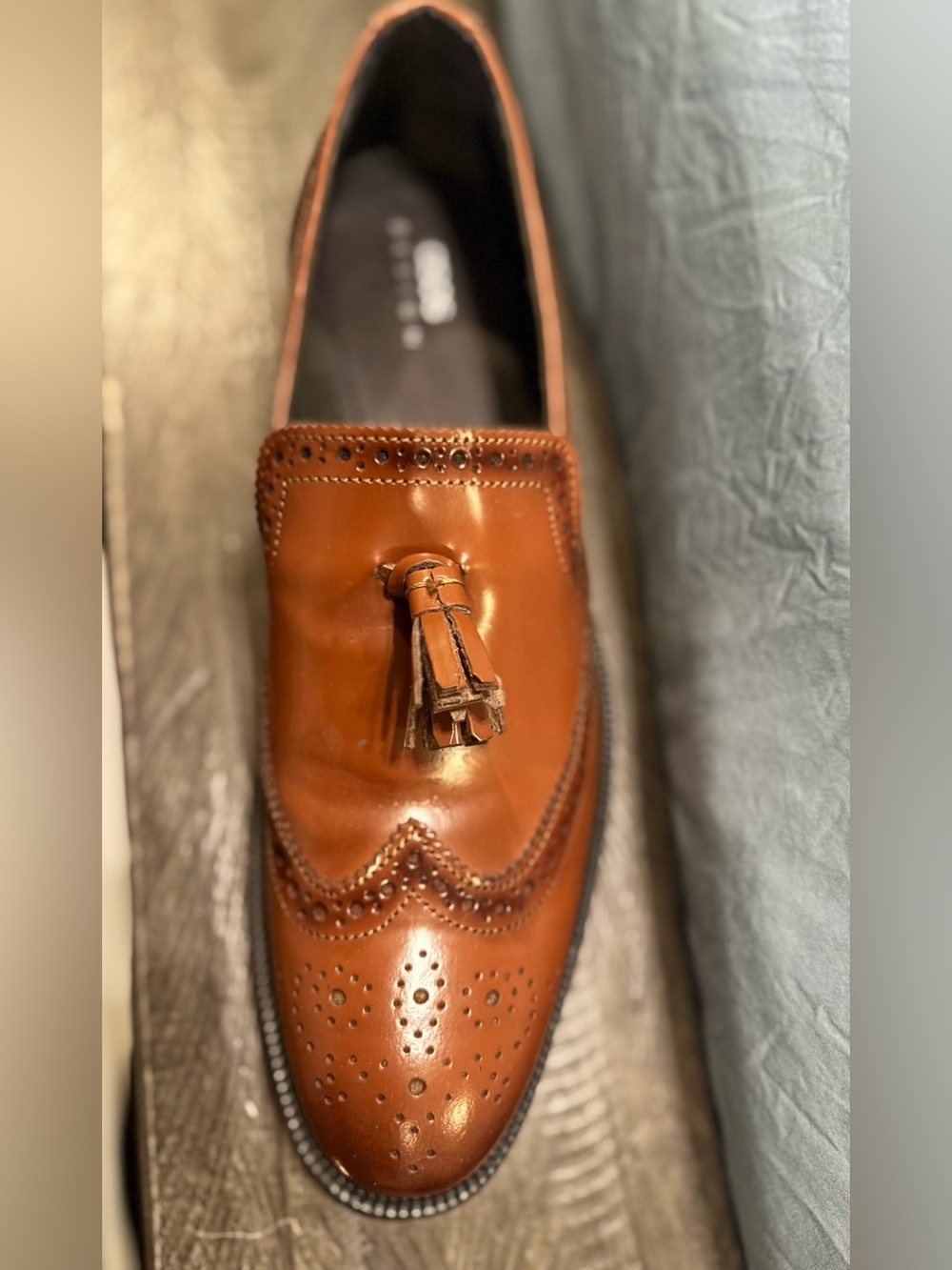 Men’s ASOS Tan Leather Tassel Brogue Loafer